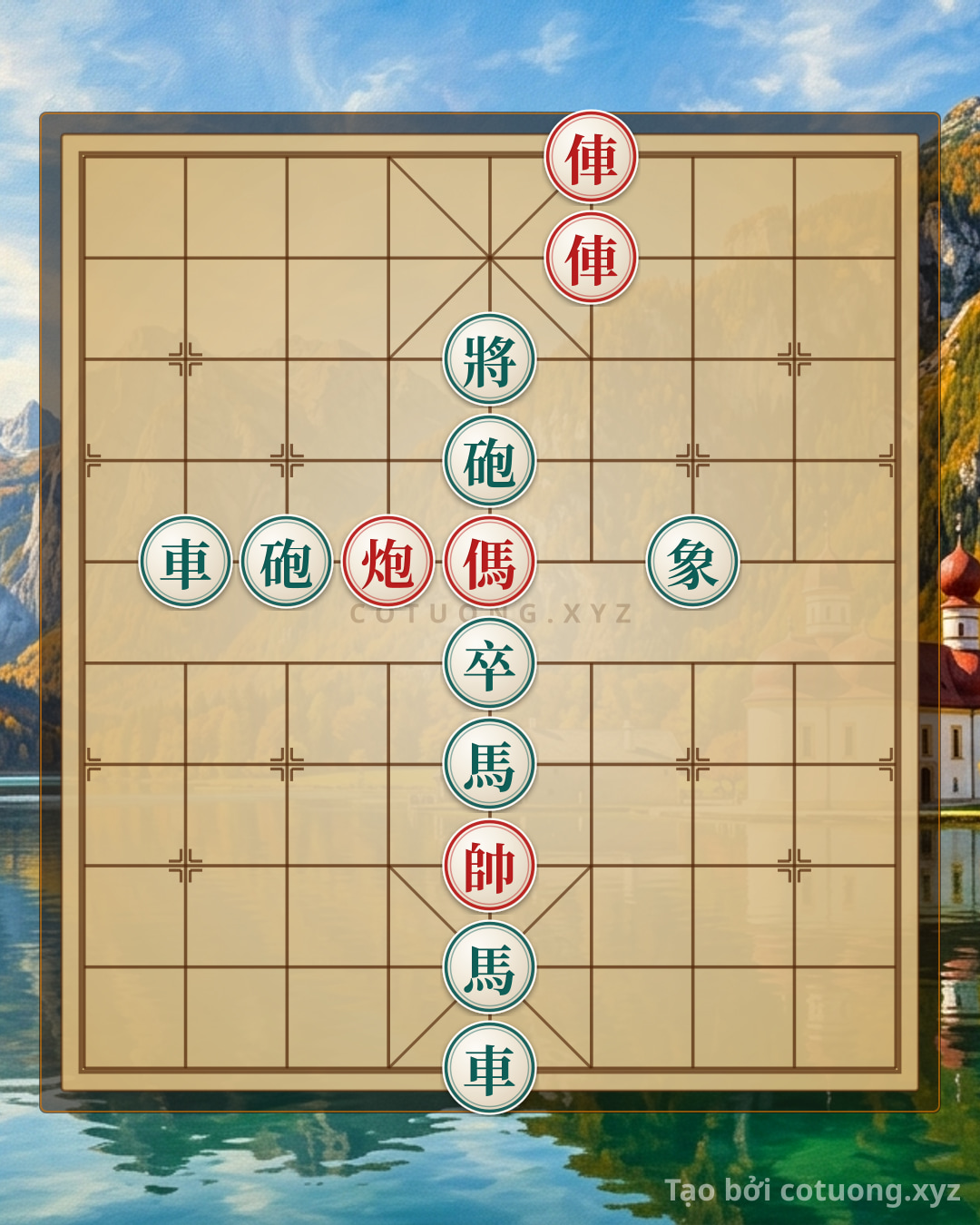 Challenge: Red Chariot Attacks Straight on File 5: Brutal Tactics in Chinese Chess - Can you solve it?