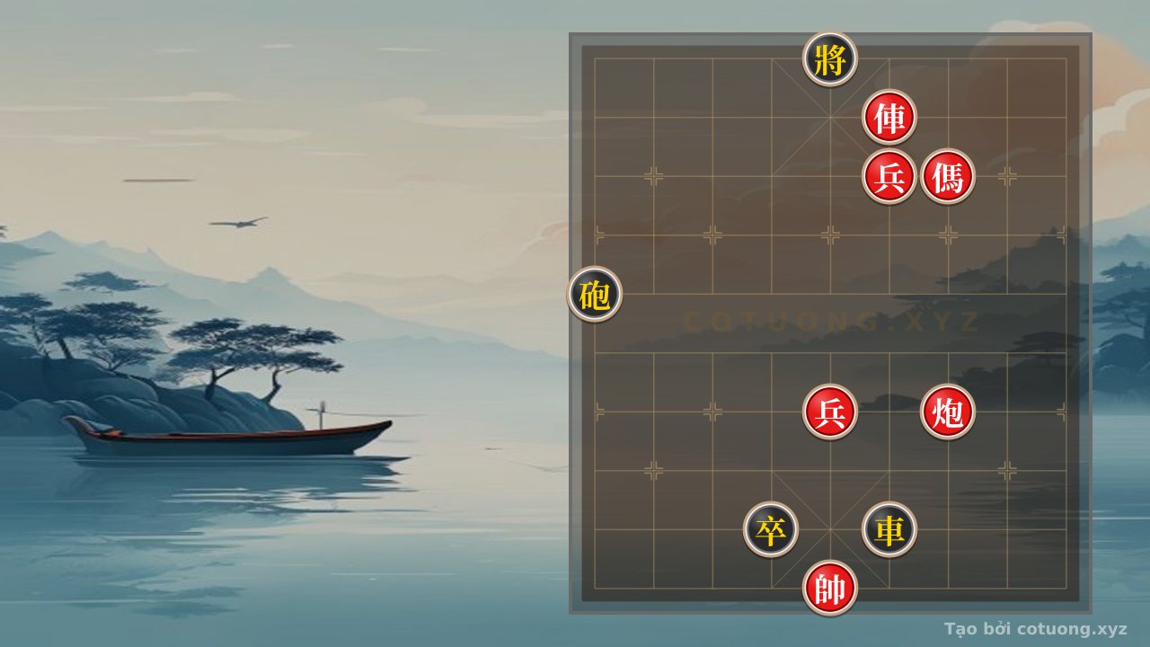 Thế cờ: The Classic Endgame Trap: Red's Rook Cannon Horse Two Pawns vs. Black's Rook Cannon Pawn in a Single Move Decisive Battle — Cờ Tướng Online