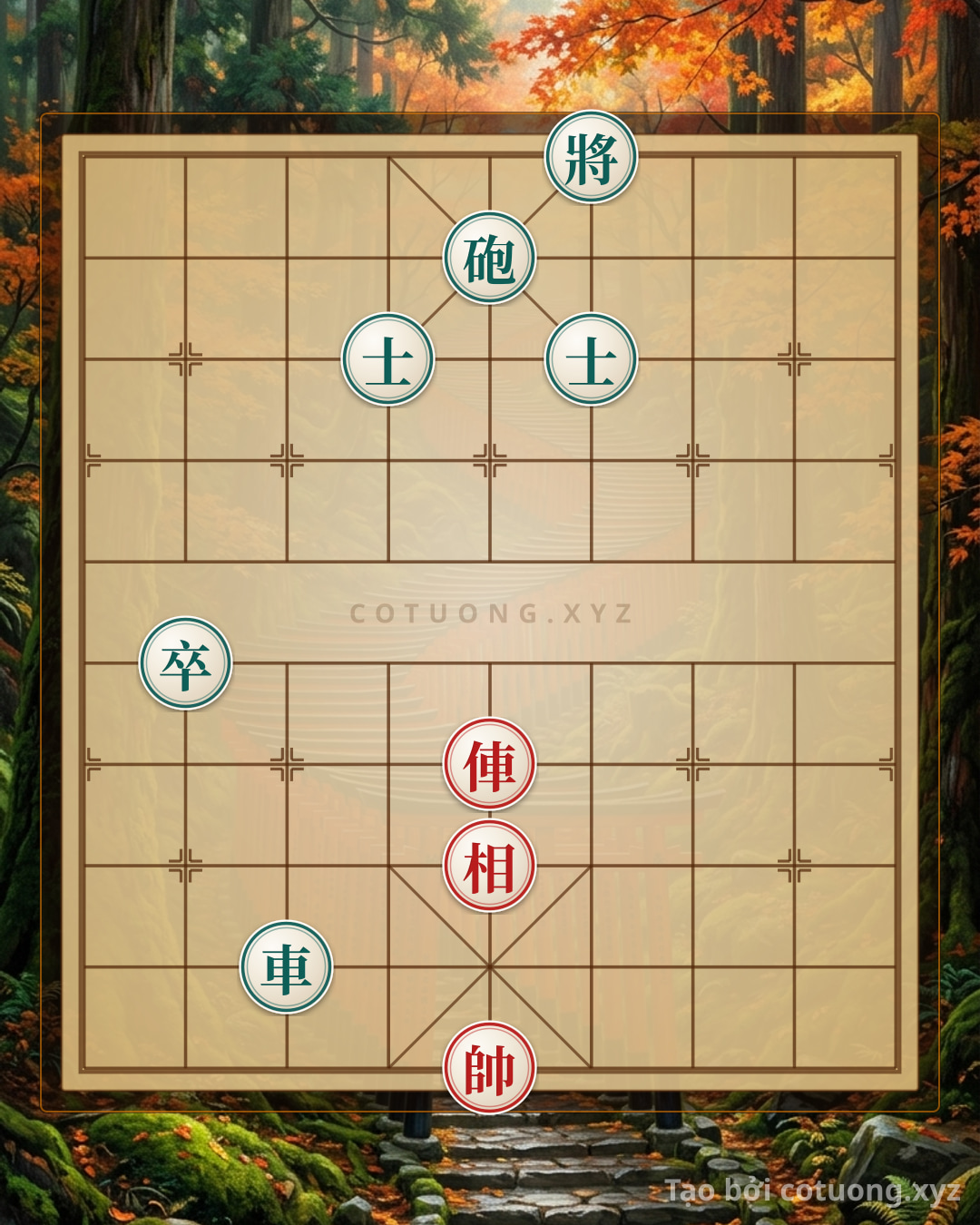 Challenge: Red General's Checkmate: Red Chariot Rushes Straight to File 5, Black General is 'Trapped' Between Advisors - Extremely Difficult Tactics - Can you solve it?