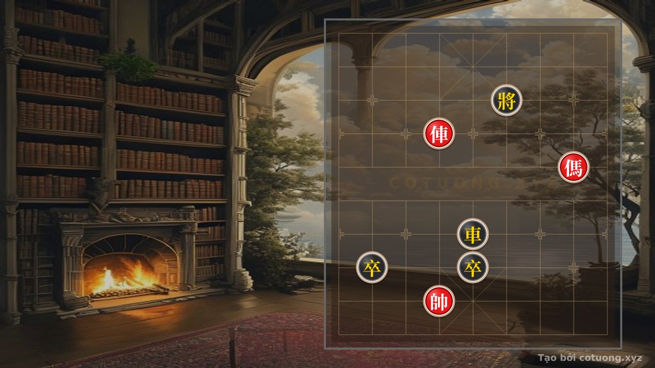 Thế cờ: Xiangqi: Red's Strategic Victory - Red Chariot and Red Horse Breakthrough — Cờ Tướng Online