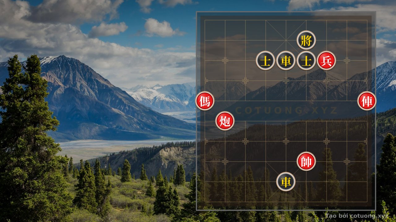 Thế cờ: Red's Close Formation: Rook Thrust, Cannon Threat - Xiangqi (Chinese Chess) Strategy Level 1/10 — Cờ Tướng Online