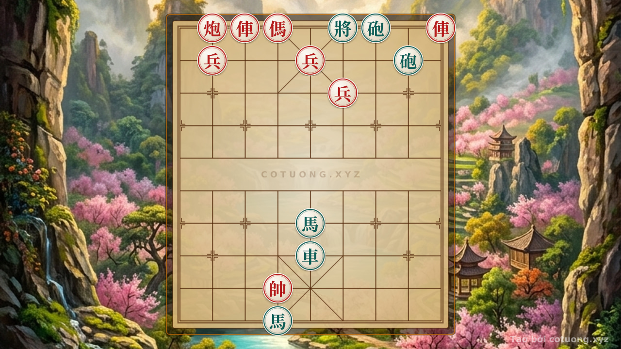 Thế cờ: Xiangqi Master: Analyzing the Deadly Black-Red Strategy - Red Dominates with Double Rooks, Double Cannons and Double Horses, But Can Black Defend? — Cờ Tướng Online