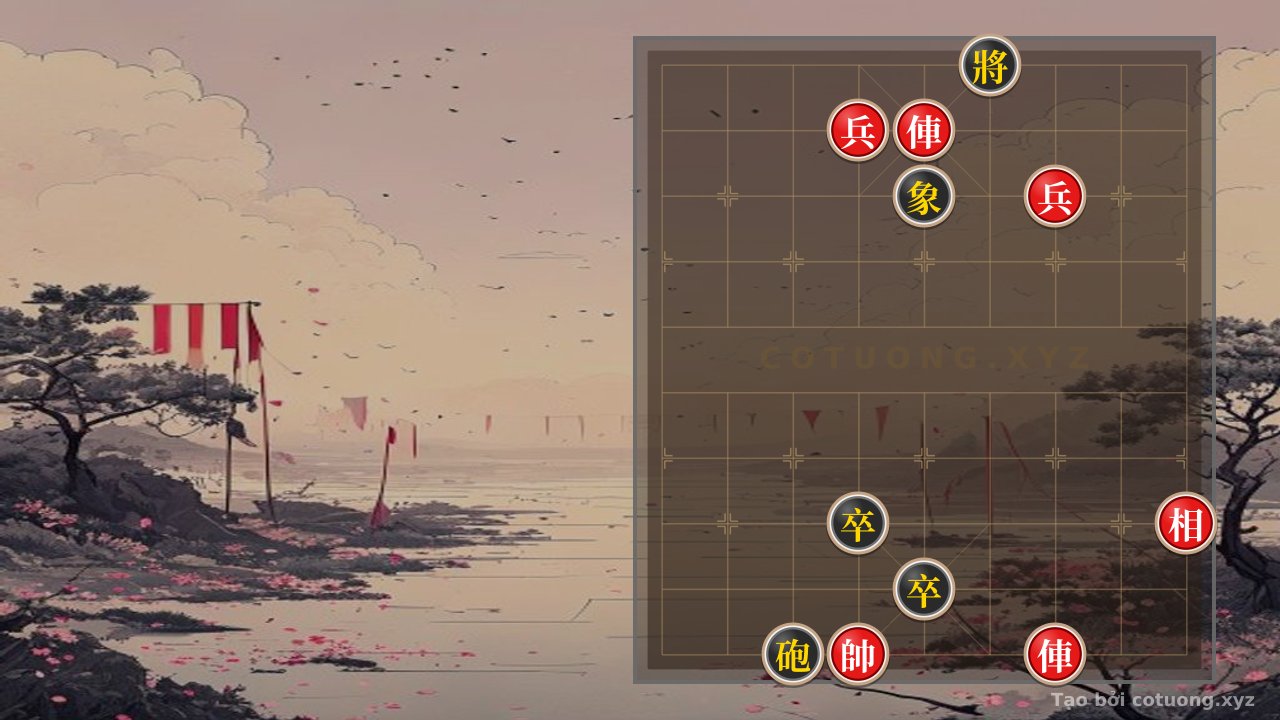 Thế cờ: Xiangqi: Red Breaks Through, Black Needs a Plan - Position 1c2b — Cờ Tướng Online