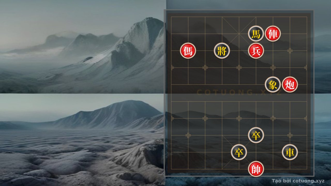 Thế cờ: Black Horse at 6th File, 9th Rank: A Blazing Chess Battle, Can Red Escape the Perilous Situation? — Cờ Tướng Online