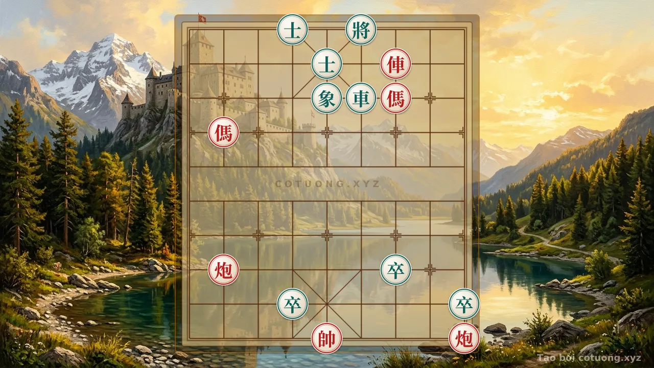 Thế cờ: Vietnamese General's Chess: Red Double Horse Strategy and Black Defense - The Strongest Chess Tactics — Cờ Tướng Online