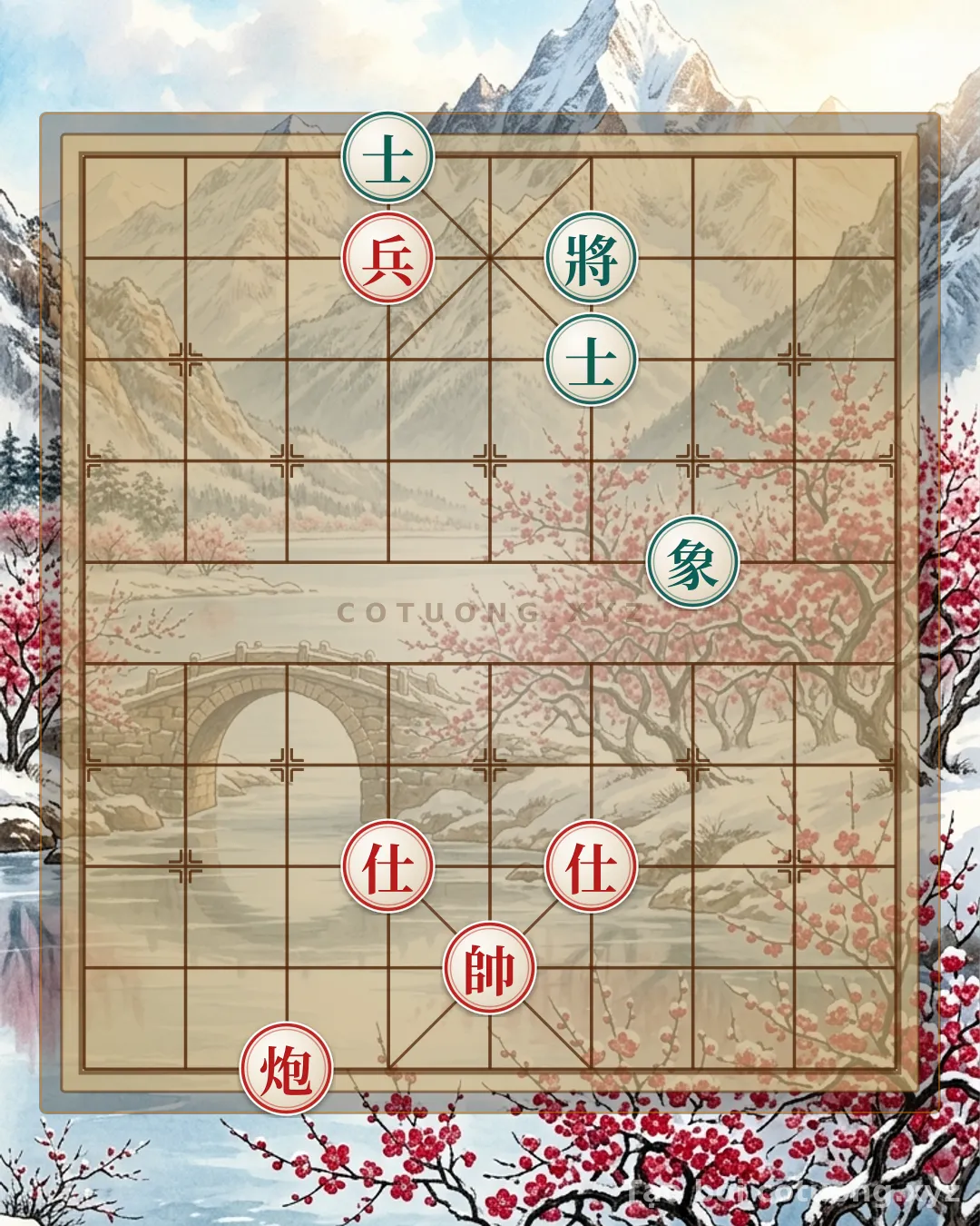 Thế cờ: The Battle of Life and Death Between Black General and Red Cannon: Unexpected Tactics in a Perilous Chess Position — Cờ Tướng Online