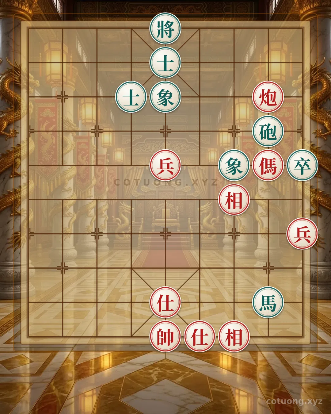 Thế cờ: Hidden Tactics: Black's Defense in the Double Horse Face-Off — Cờ Tướng Online
