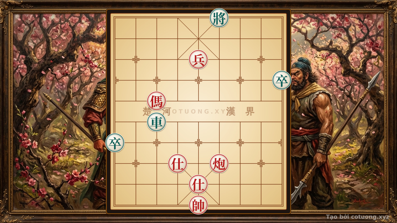 Thế cờ: Red General Breaking Black Chariot: High-Speed Checkmate Strategy — Cờ Tướng Online