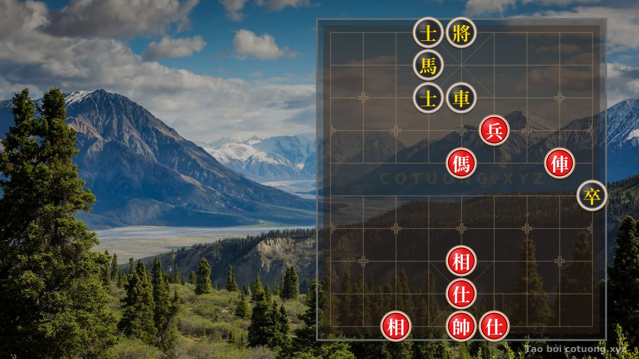 Thế cờ: Xiangqi Battle Symphony: Red Chariot, Horse, and Pawn Shatter the Black Fortress in One Move — Cờ Tướng Online