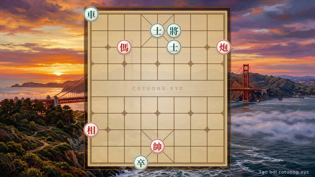 Thế cờ: Xiangqi: The Art of Double Horses and Empty Cannon - Red's Strategic Triumph — Cờ Tướng Online