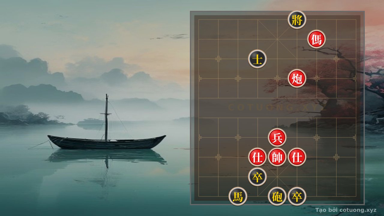Thế cờ: The Ultimate Checkmate: Cannon Horse Pawn vs. Cannon Two Pawns Checkmate in One Unexpected Move — Cờ Tướng Online