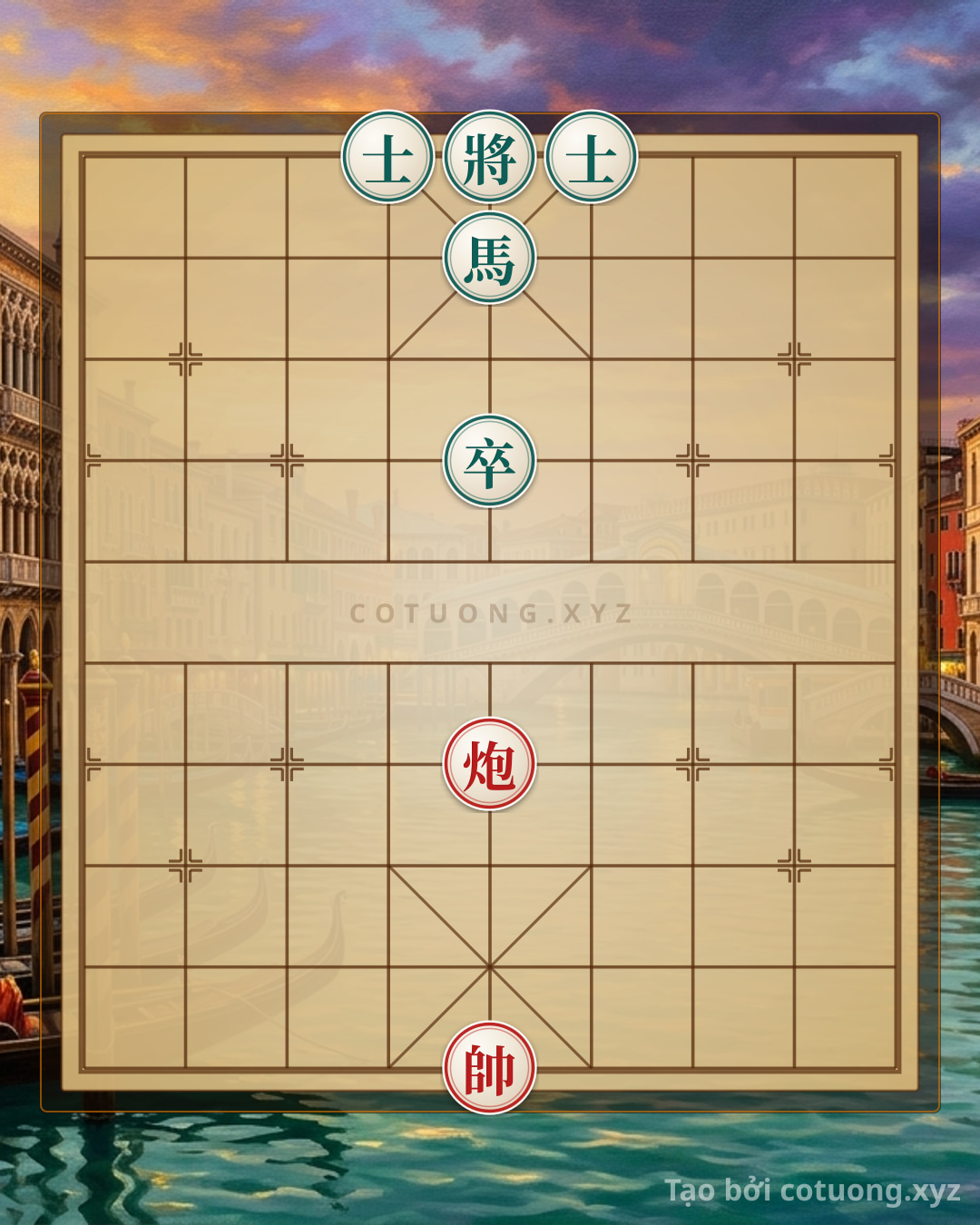 Challenge: Xiangqi Battle: Red Cannon at File 4 Awaits to Wake Black Advisor at File 4 – Who is the Delicious Prey? - Can you solve it?