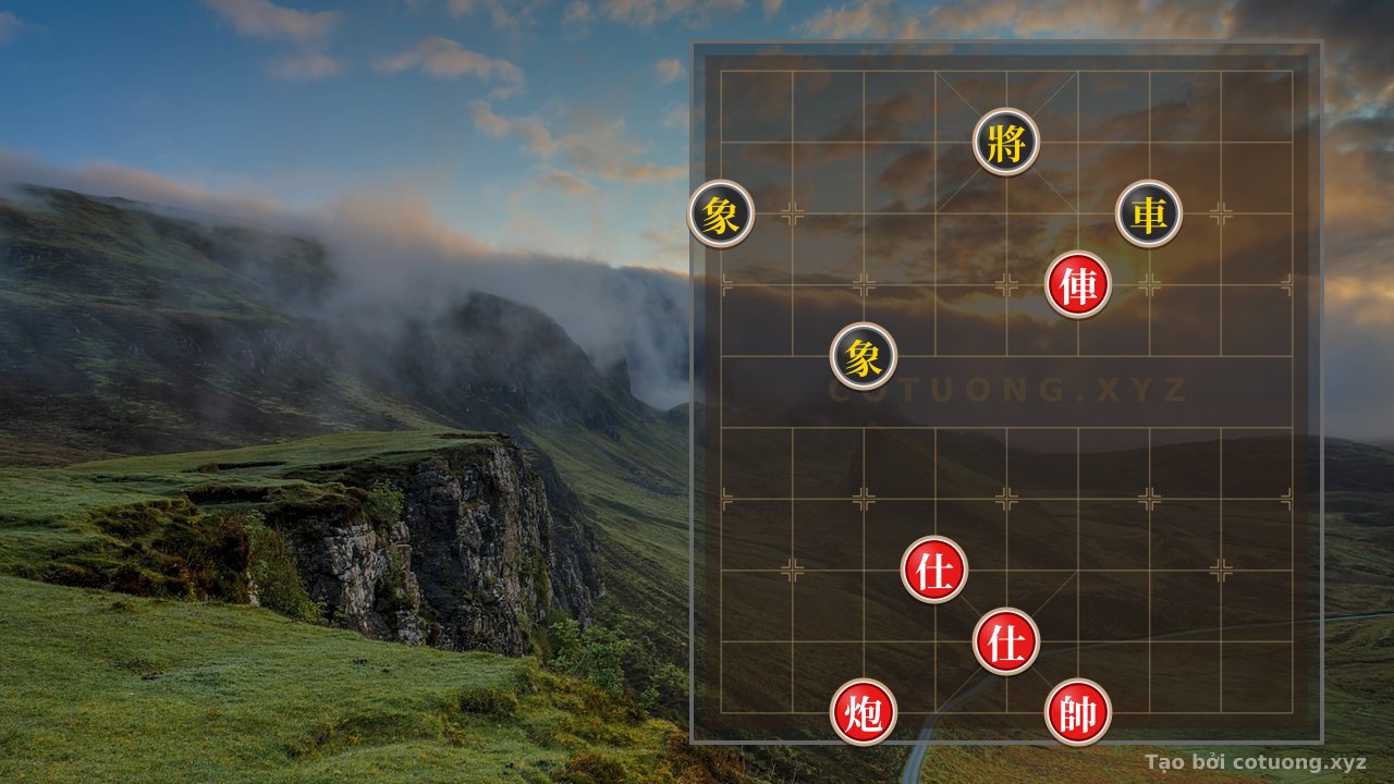 Thế cờ: Red Cannon's Cannon Strike: A Sudden Assault in Chinese Chess — Cờ Tướng Online