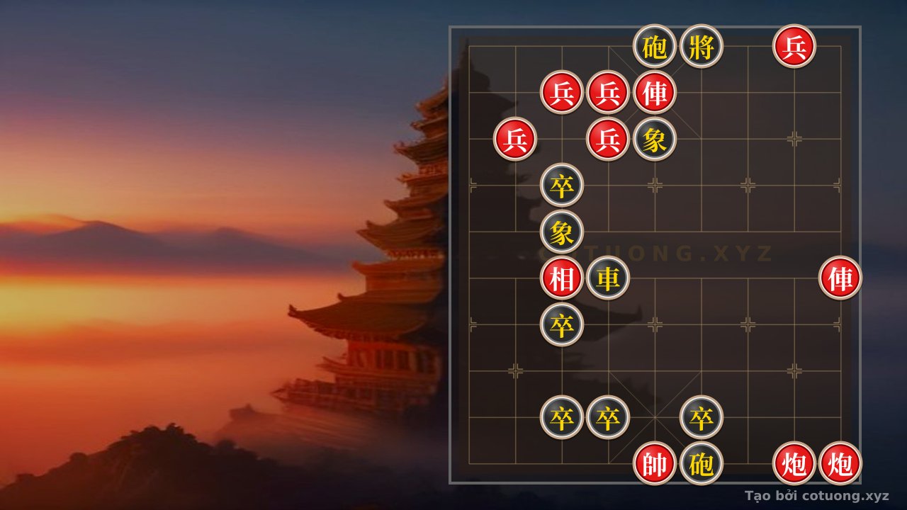 Thế cờ: Xiangqi: Red Cannon and Black Chariot - Battle on File 5 Rank 10 — Cờ Tướng Online