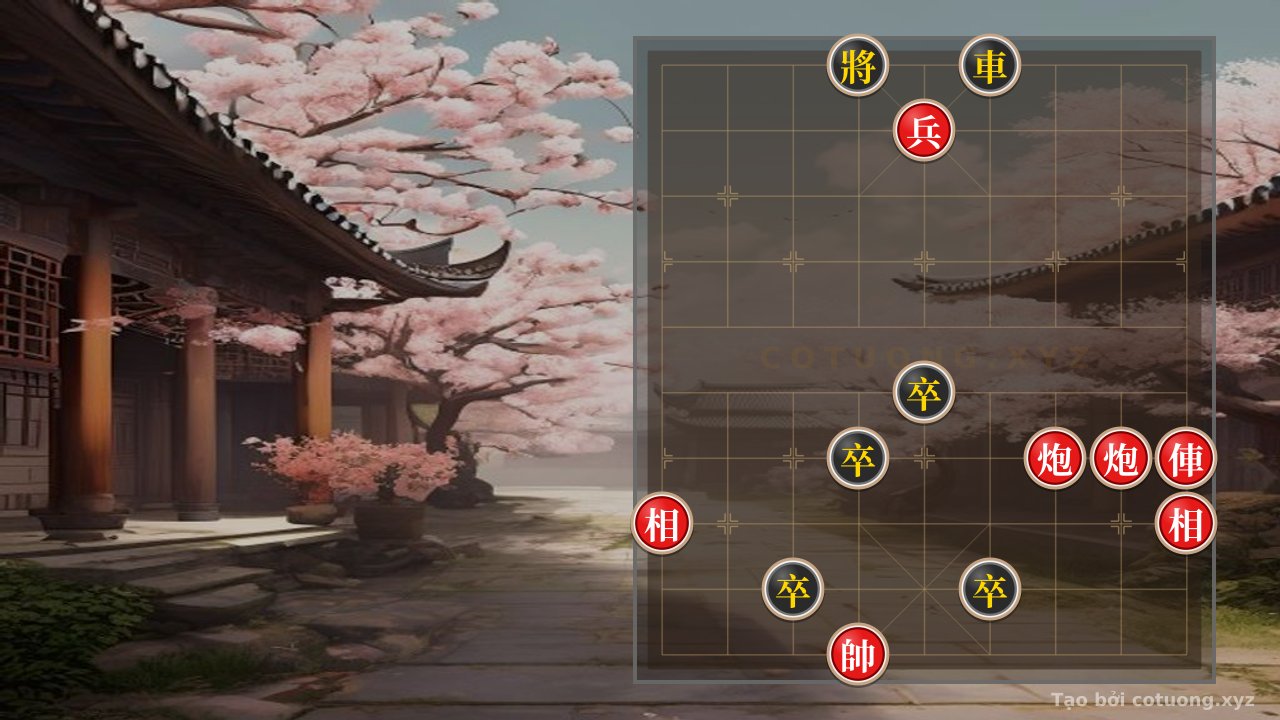 Thế cờ: Red General Wins: Extreme Defensive Tactics in the 'Black Chariot Checkmate' Position — Cờ Tướng Online