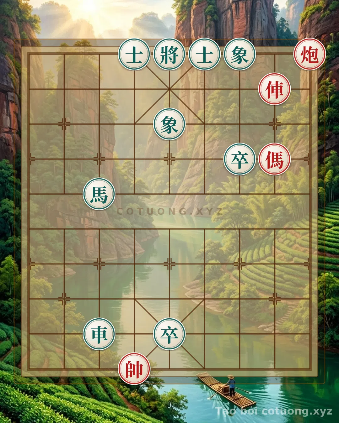 Thế cờ: Black's Trap: Red Chariot Moves from 2nd Rank to 3rd Rank - Fatal Tactics — Cờ Tướng Online