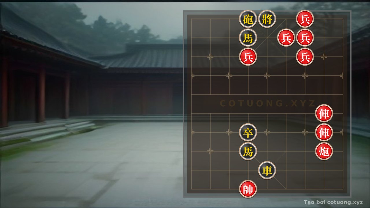 Thế cờ: Black's Defense: Rook Thrust, Empty Cannon and the Resilience of the Horses — Cờ Tướng Online