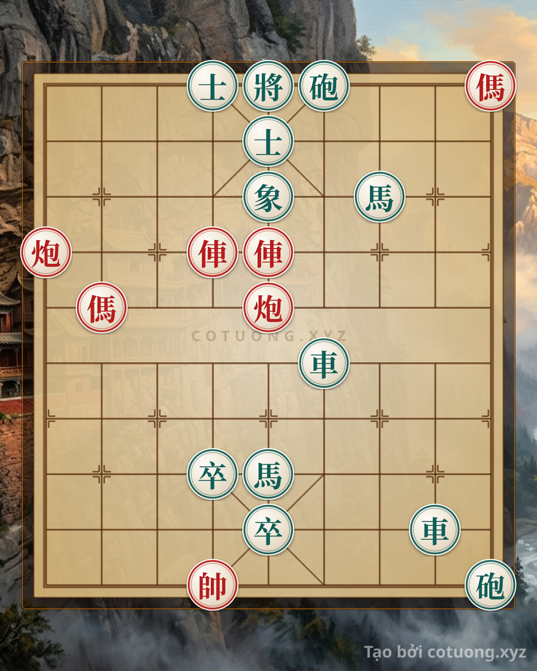 Challenge: Classic Checkmate: The Red Chariot's Piercing Strike - The Shortest Path to Victory in One Move - Can you solve it?
