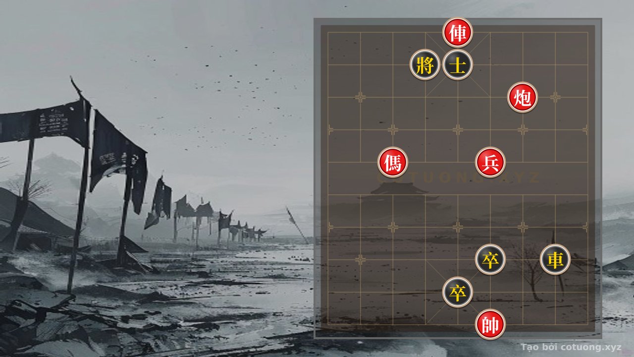 Thế cờ: Chess of the General: Red Chariot Exposed on the 5th Rank - Master Strategy for the Red Player — Cờ Tướng Online