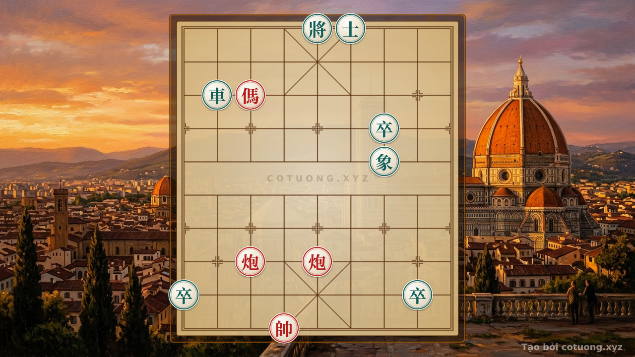 Thế cờ: Xiangqi: Red's Victory with Three Empty Cannons - Lessons from the Battle of Xicheng — Cờ Tướng Online