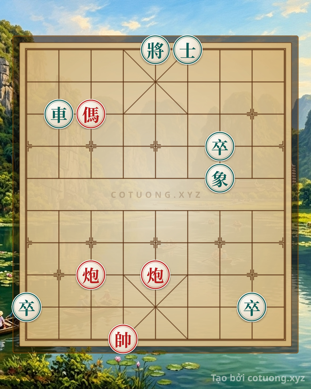 Challenge: Xiangqi: Red's Victory with Three Empty Cannons - Lessons from the Battle of Xicheng - Can you solve it?