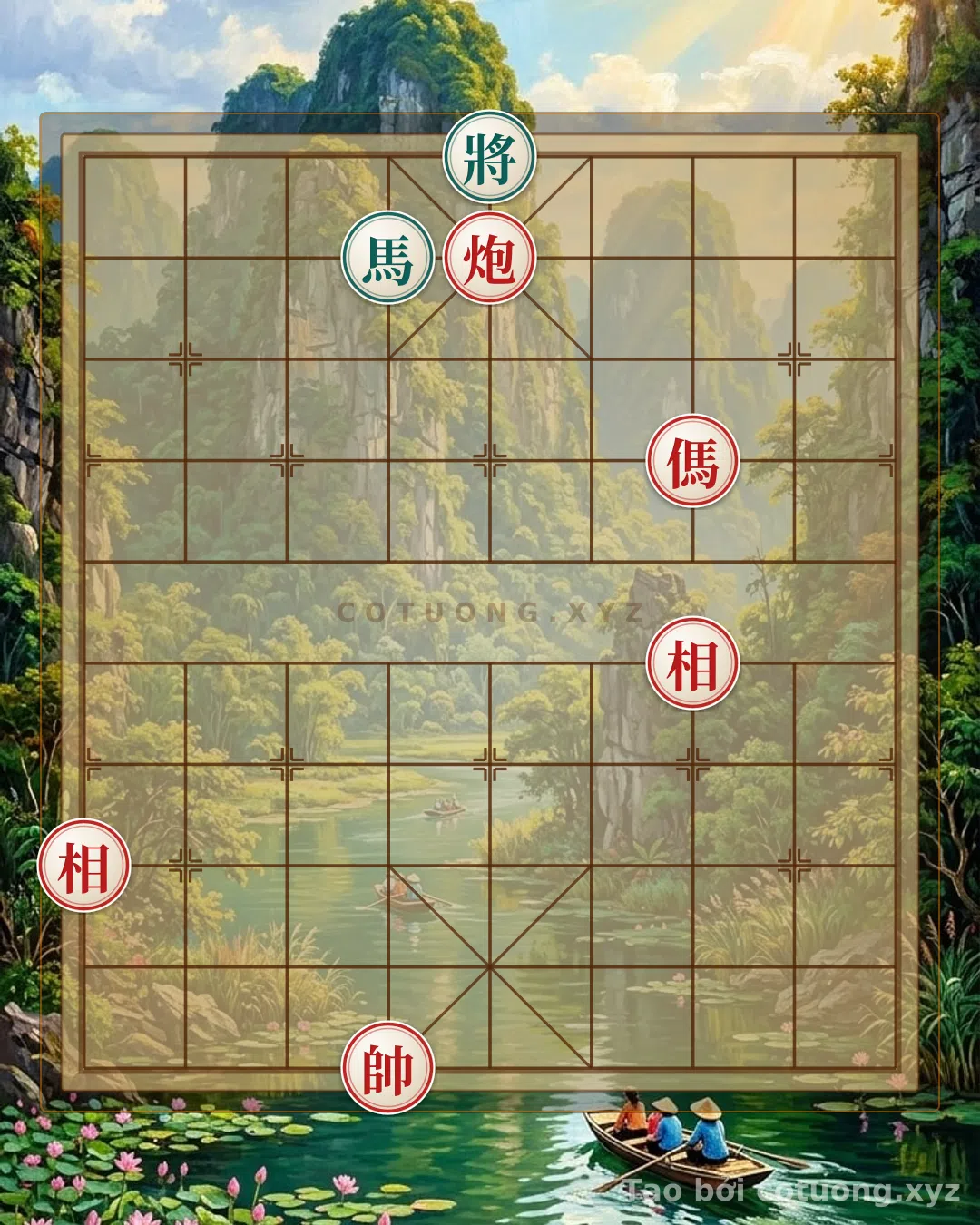 Thế cờ: Xiangqi: The Art of Defeating the Black Horse with the Empty Cannon - Smart Deception Tactics — Cờ Tướng Online
