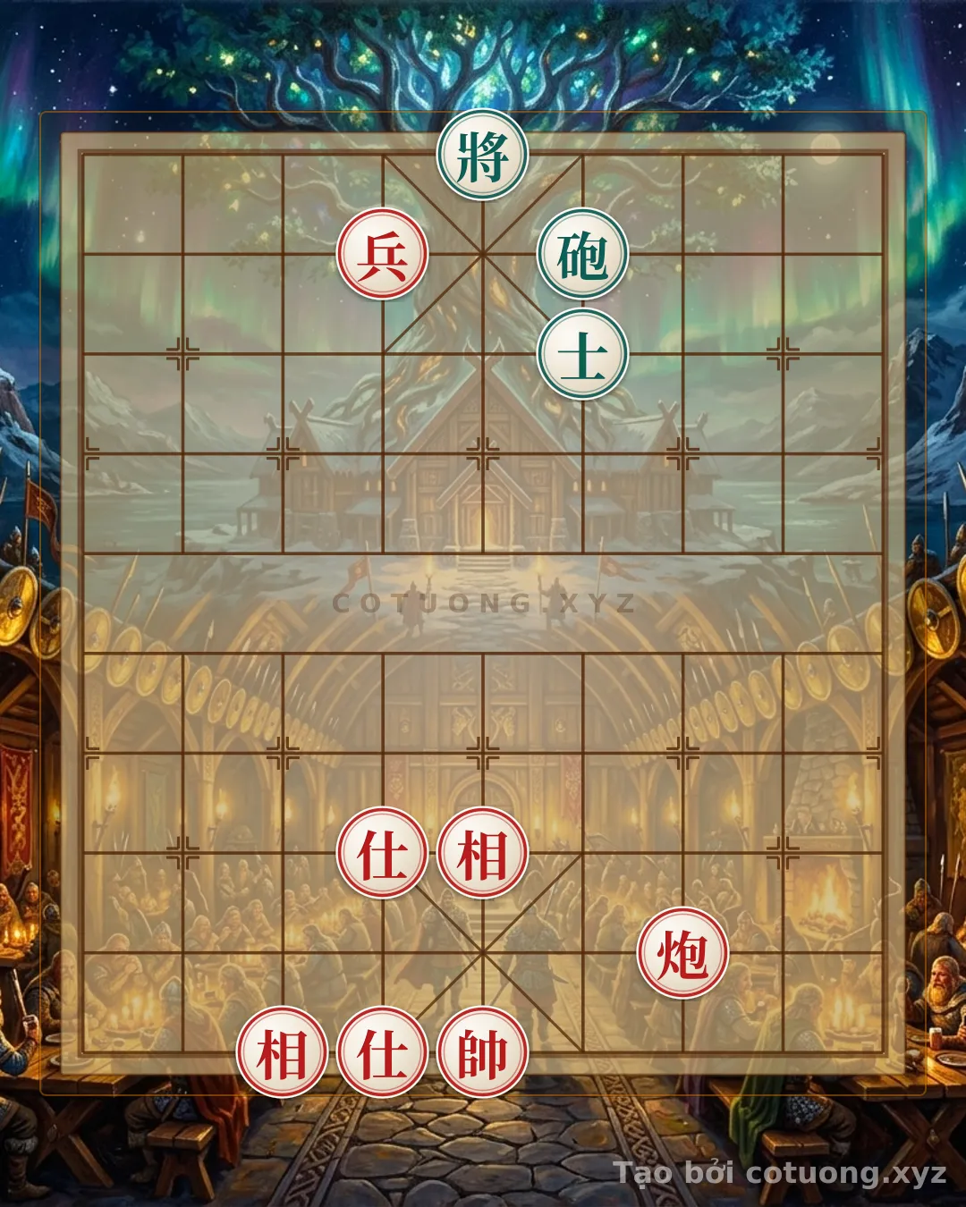 Challenge: Xiangqi (Chinese Chess) Position 'Black Cannon on File 6 - Dangerous Situation Amidst the Storm': 