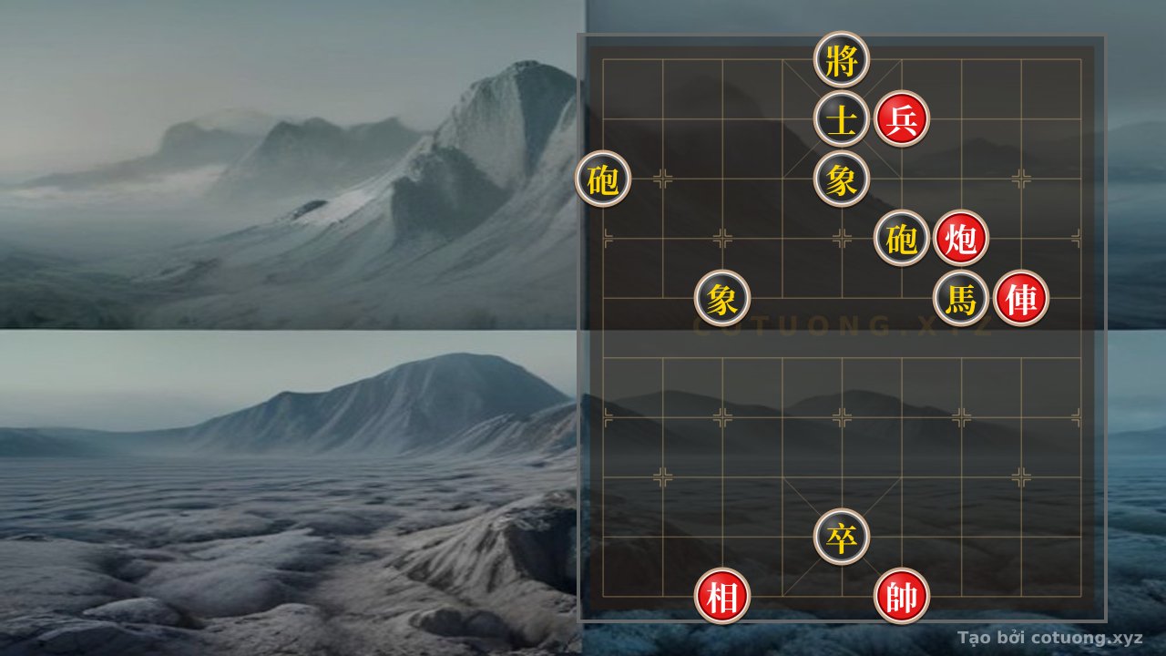 Thế cờ: Red General Chess: Strategy 'Red Cannon Direct Attack 4' - Decoding the Extremely Dangerous Position — Cờ Tướng Online