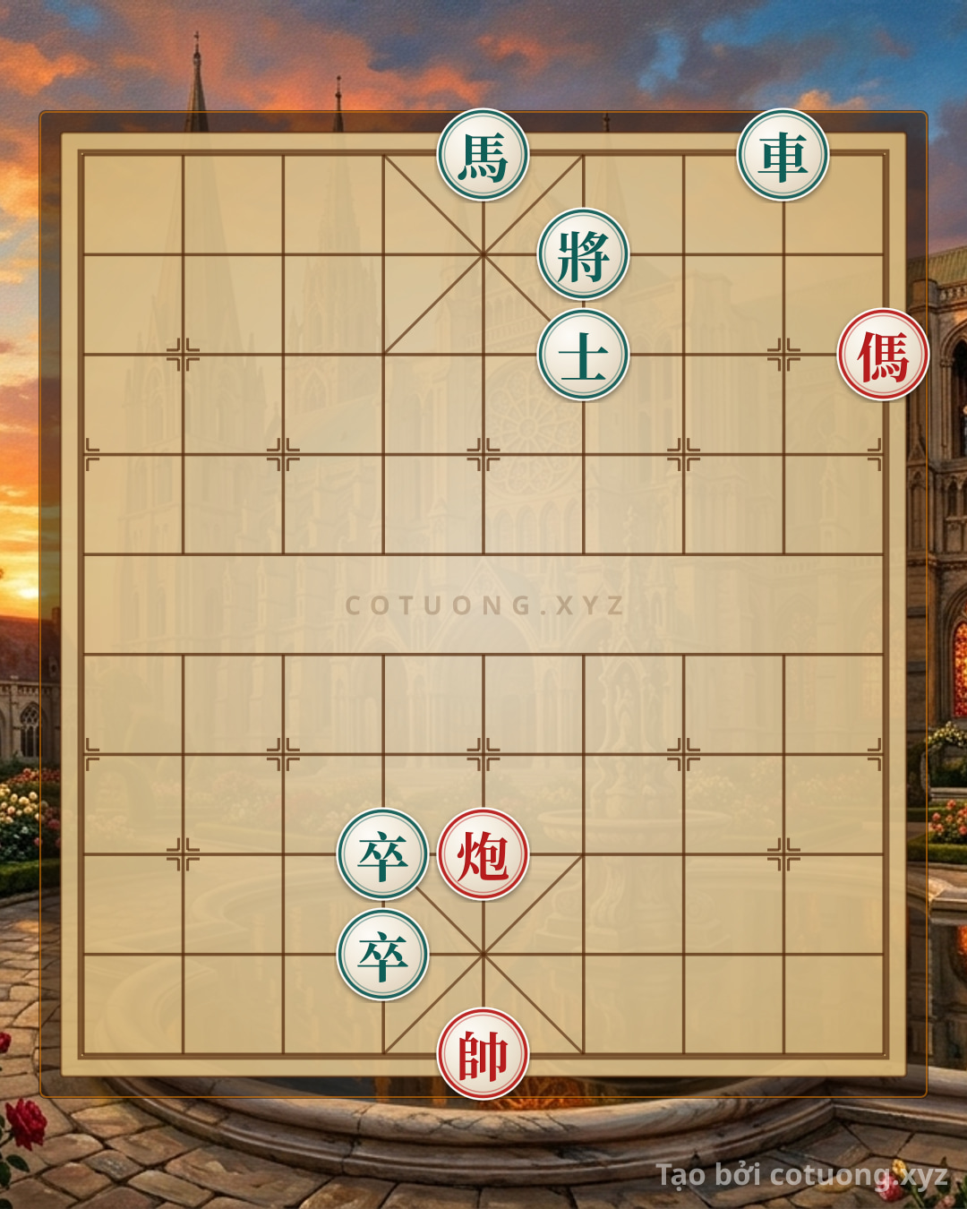 Thế cờ: The King's Gambit: Red's Counterattack with Horse on File 1, Can Black Defend Successfully? — Cờ Tướng Online