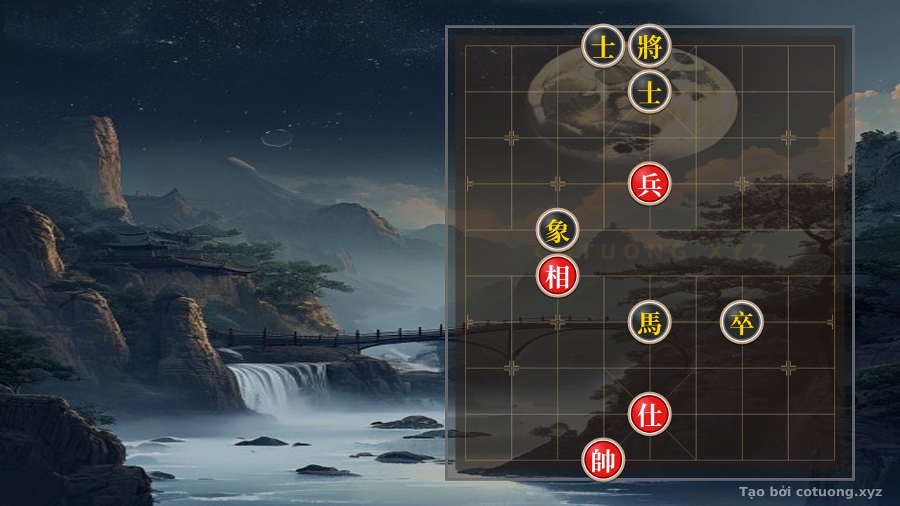 Thế cờ: Red General 'Knocking Out' Black Advisor: Core Strategy in Xiangqi — Cờ Tướng Online