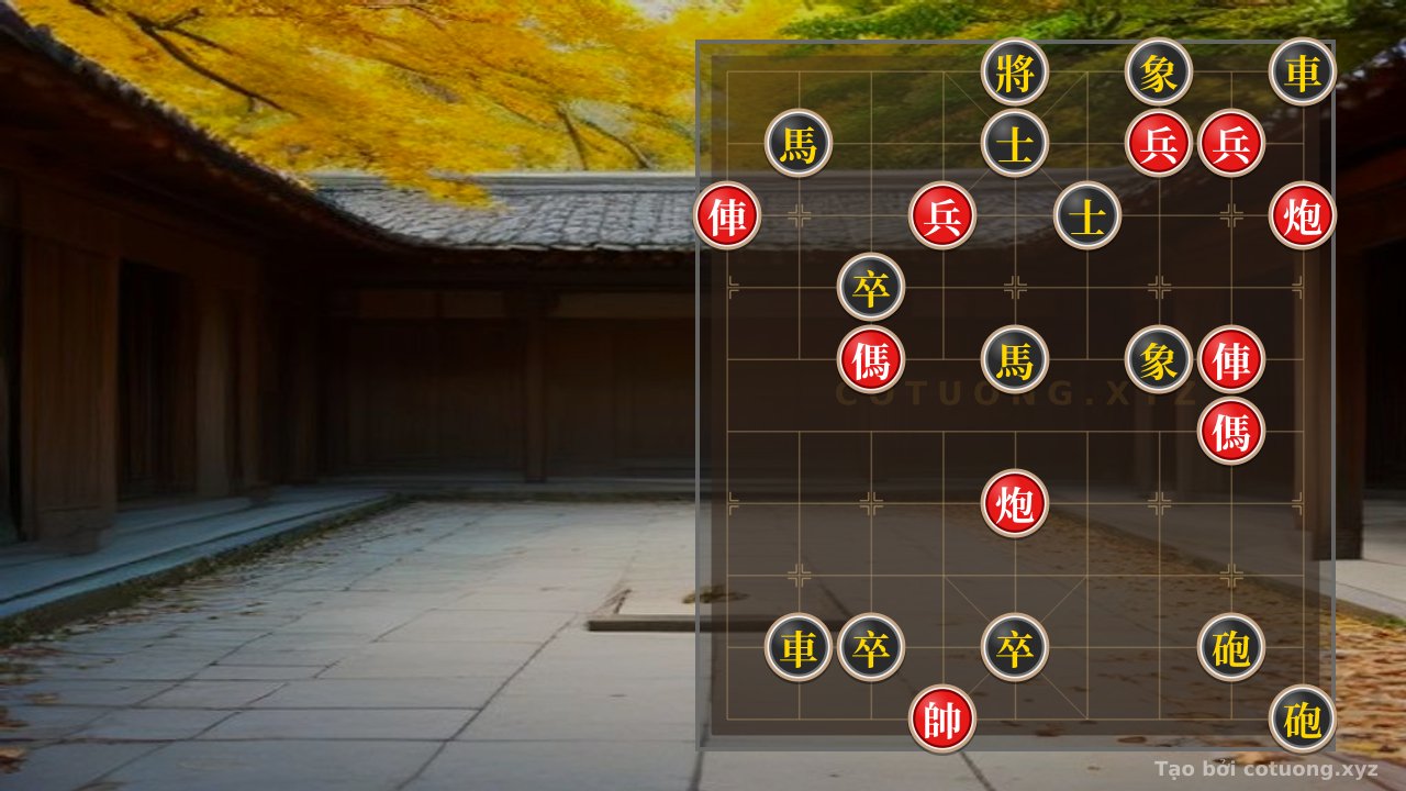 Thế cờ: Xiangqi: The Red General's Checkmate in 5 Moves — Cờ Tướng Online