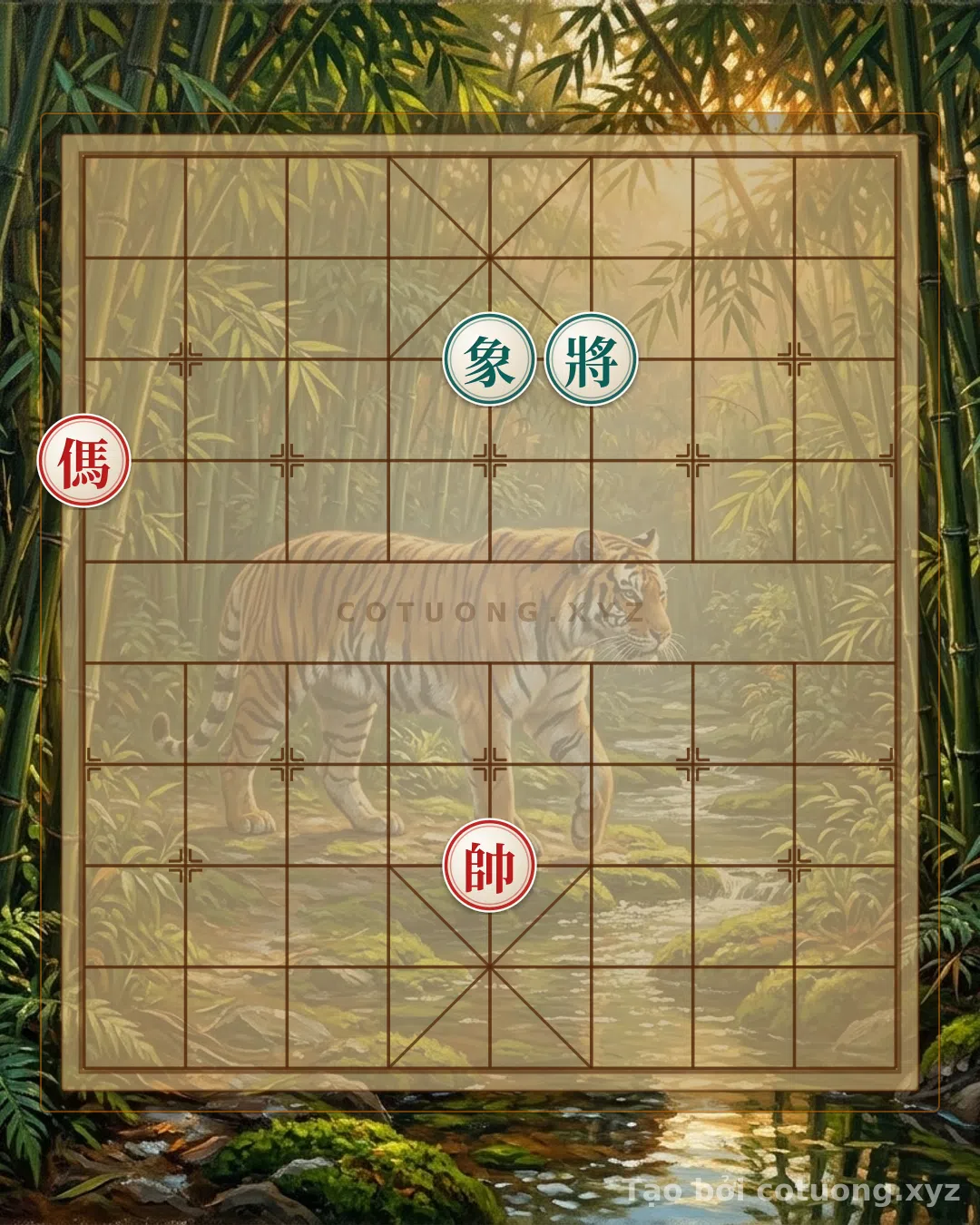 Thế cờ: Conquering the General: Defending Against the Blue Horse with the Black Elephant — Cờ Tướng Online