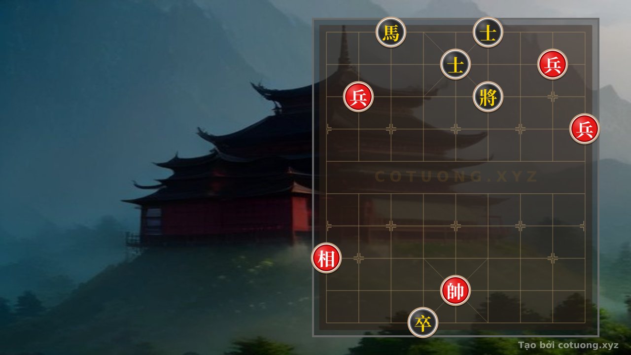 Thế cờ: Red General's Strategy: Counterattack from the Rook at File 2, Rank 9 — Cờ Tướng Online