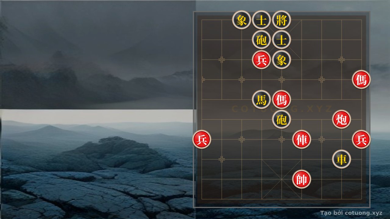 Thế cờ: Mastering the Art of Cannon Warfare: The Red Chariot-Cannon vs. Black Double Cannon - A Mythical Endgame Only Grandmasters Understand — Cờ Tướng Online