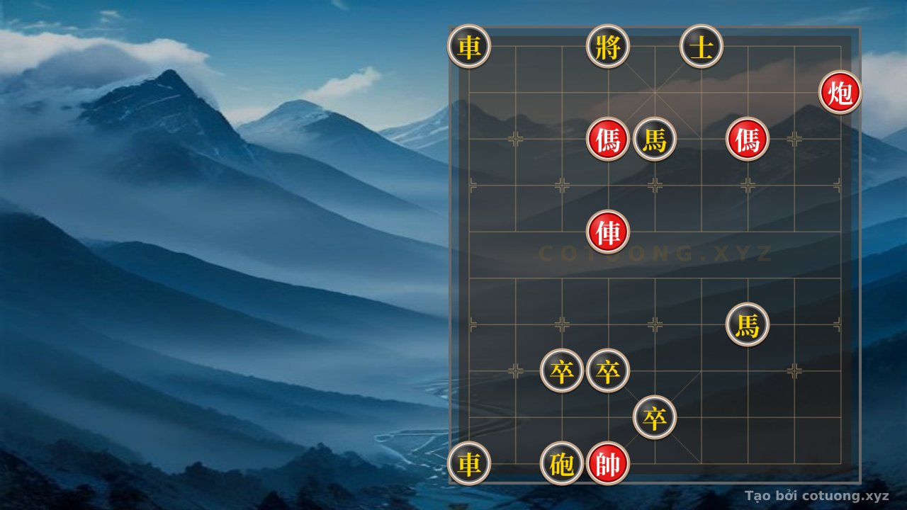 Thế cờ: Black General 'Smashing' Red Chariot: The Tactics of Sacrificing a Soldier for a Sudden Breakthrough — Cờ Tướng Online