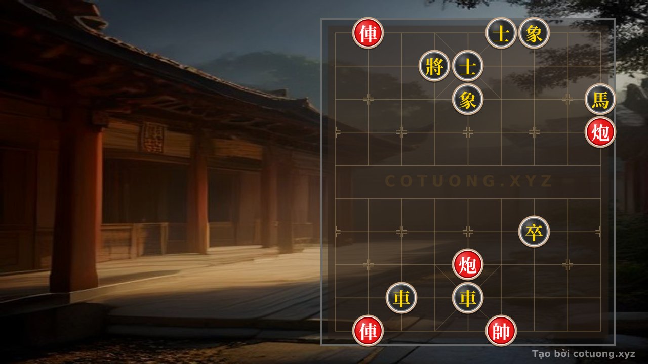 Thế cờ: Xiangqi: The Strong Defensive Tactics of the Black Side in the 'Red Chariot on 8th Rank, 10th File' Formation — Cờ Tướng Online