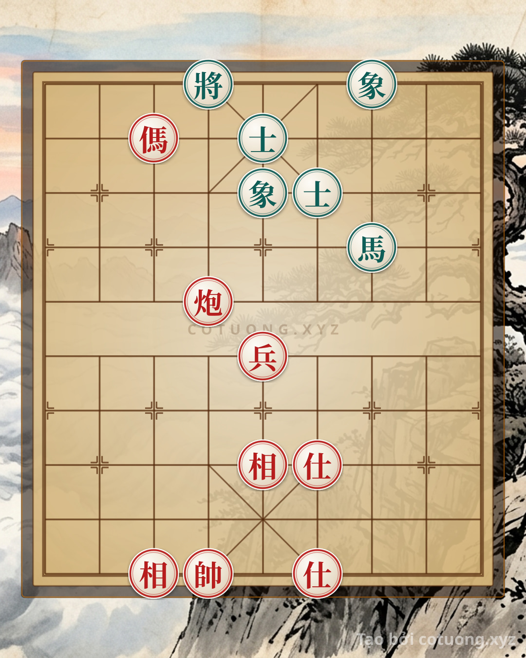 Challenge: The Red Horse's Fatal Strike: The Red's Sudden Assault Strategy in Chinese Chess - Can you solve it?