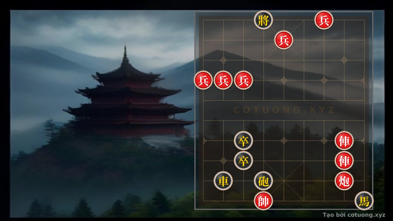 Thế cờ: The 'Black General Exposed on the 4th Rank' Trap - Hidden Tactics in Kongming's Chessboard — Cờ Tướng Online