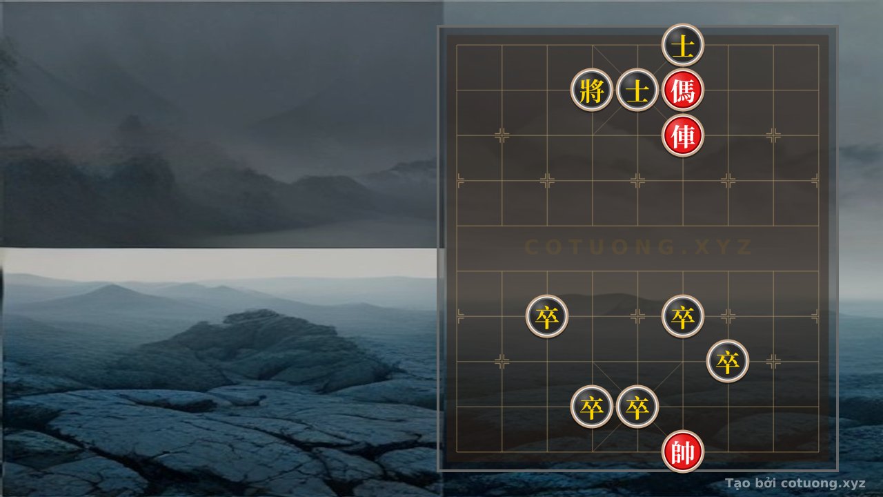 Thế cờ: Red General Chess: Strategy 'The Horse's Gambit' on the Board — Cờ Tướng Online