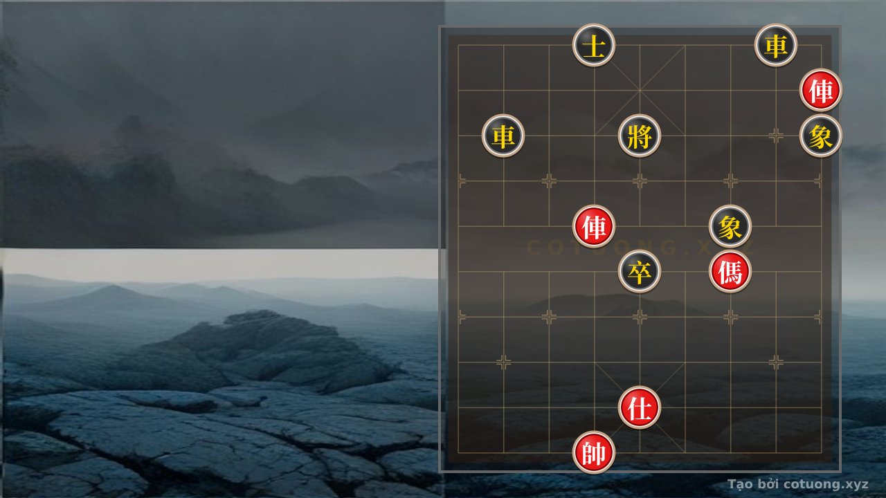 Thế cờ: Red Chariot's Lonely Battle: The Art of Breaking Encirclement in a Cruel General's Gambit — Cờ Tướng Online