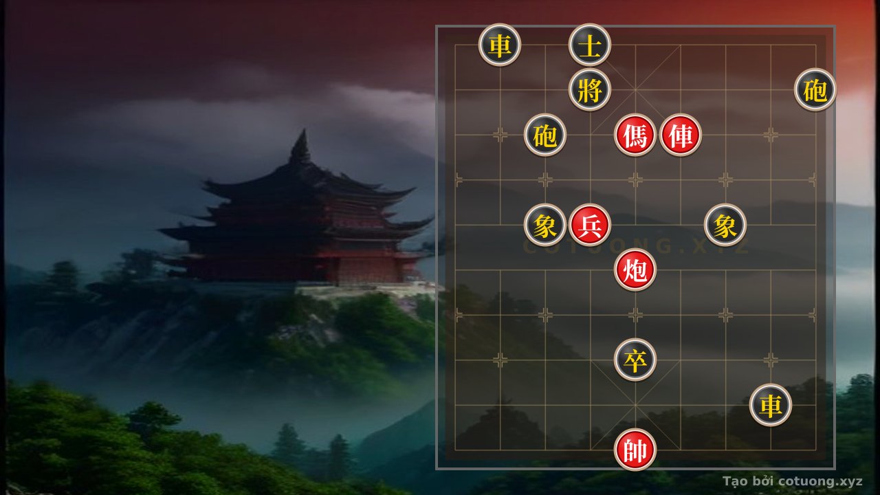 Thế cờ: Xiangqi: Analysis of the Red Winning Position - Rook and Cannon Tactics — Cờ Tướng Online
