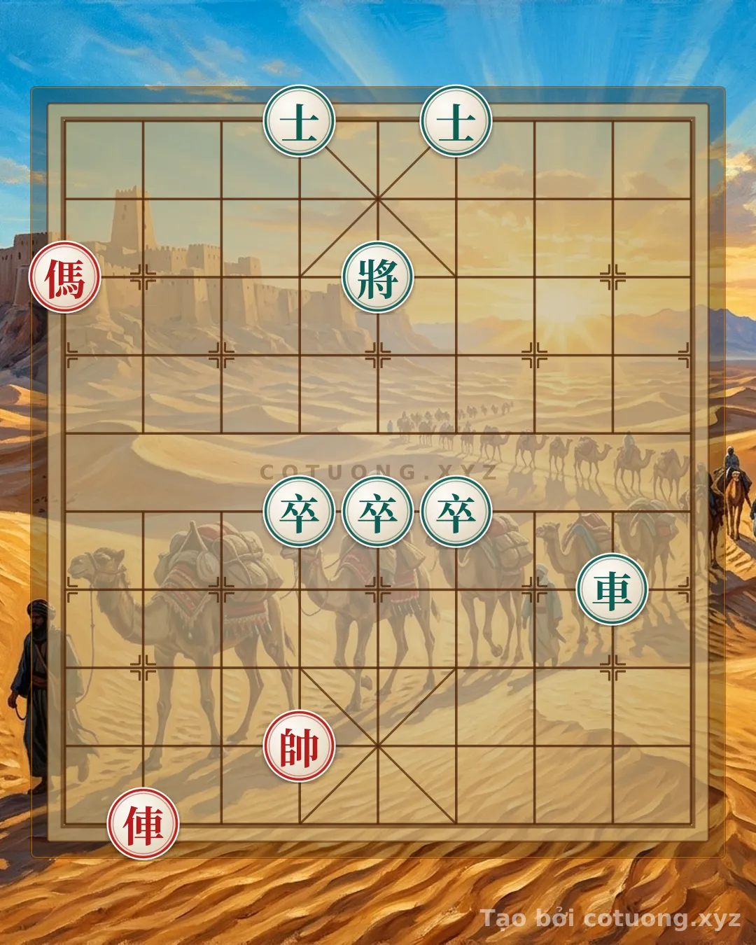 Thế cờ: Red Chariot and Red Horse: The Xich Bi Strategy on the Chessboard — Cờ Tướng Online