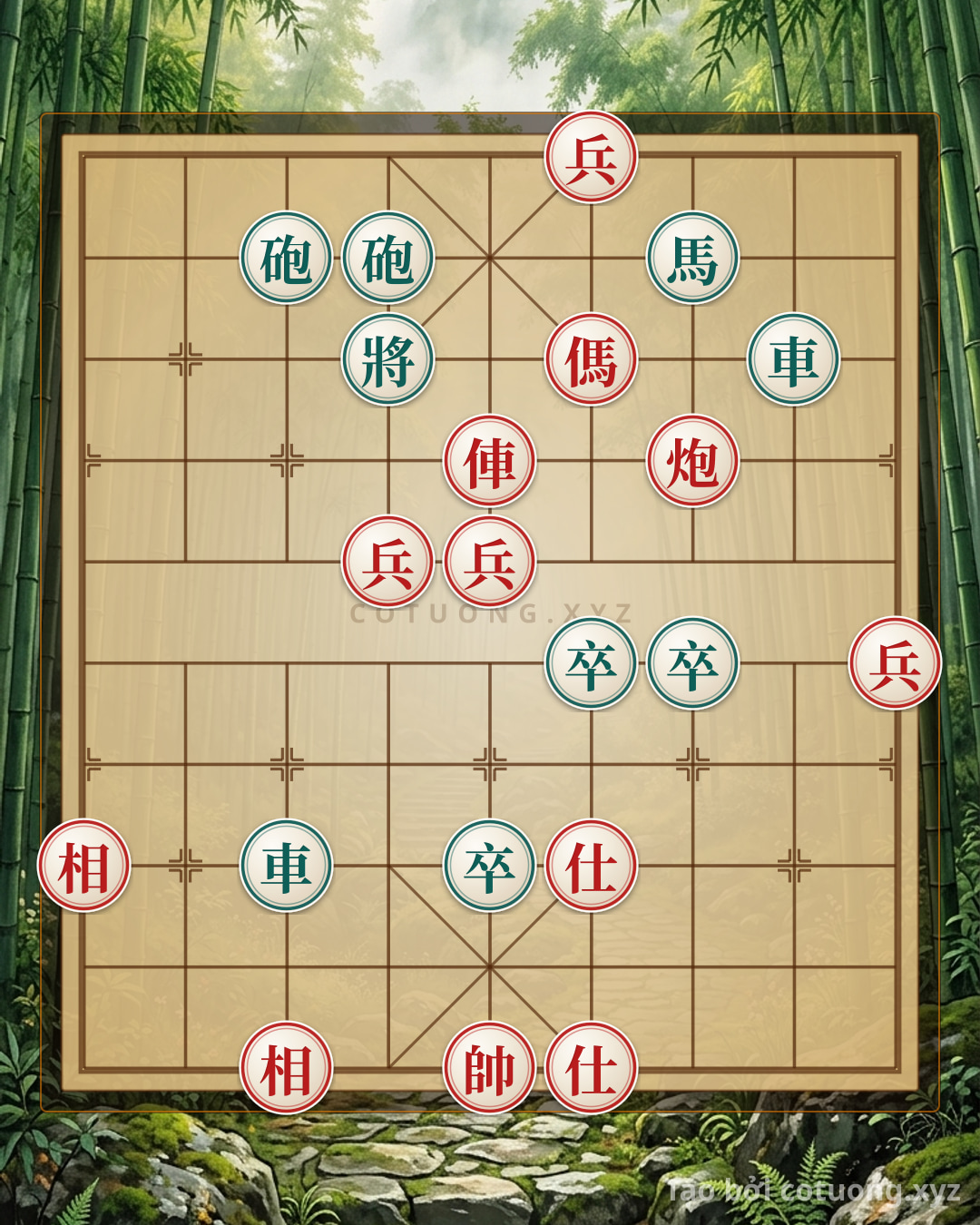 Challenge: Xiangqi (Chinese Chess) 1/10: Master Challenge - Hidden Black Cannon, Exposed Red Rook - Can you solve it?