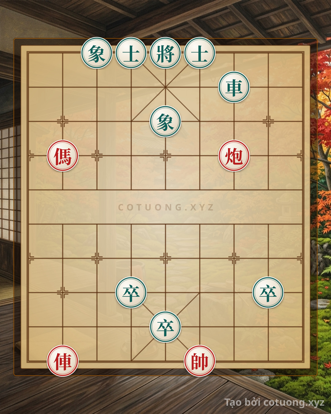 Challenge: Xiangqi: Defensive Counterattack Tactics Against the Horse-Cannon Attack - Can you solve it?