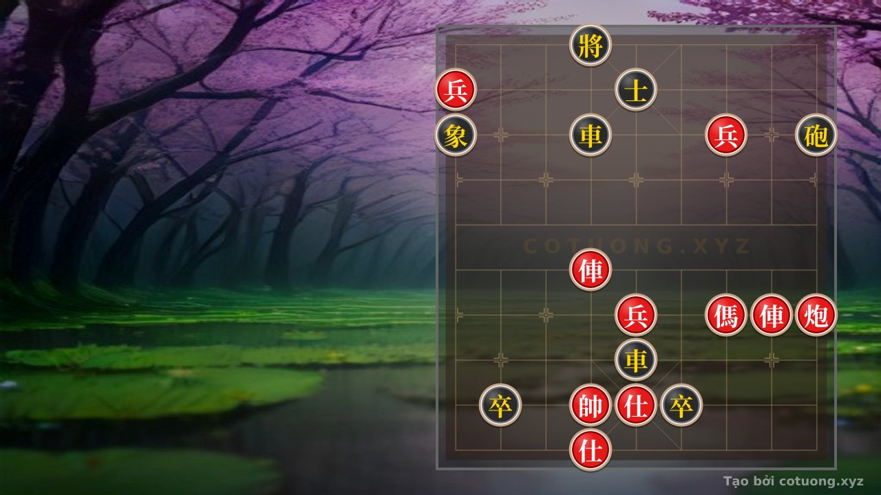 Thế cờ: Bí mật thế cờ tướng: Đỏ áp đảo, Đen lâm nguy - Chiến thuật nào sẽ kết liễu? — Cờ Tướng Online