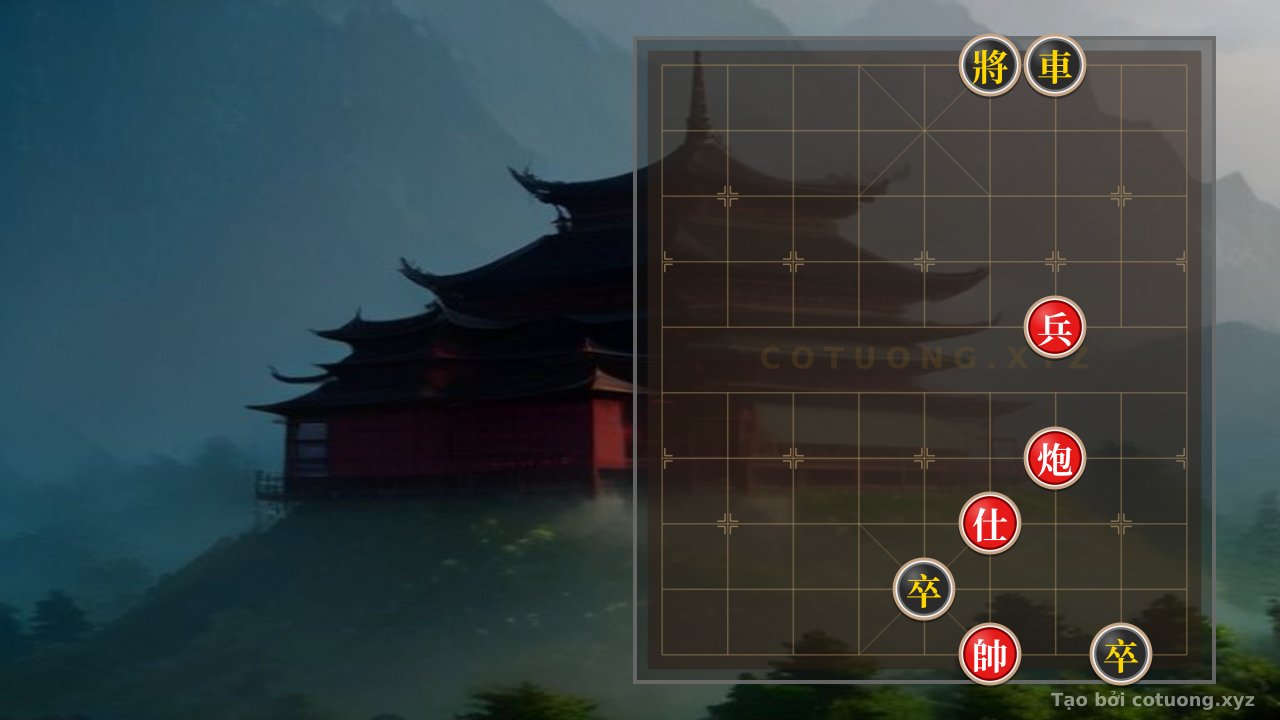Thế cờ: Defensive Counterattack Strategy: Red's 1 Pawn, 1 Cannon, 1 Advisor vs. Black's Chariot — Cờ Tướng Online