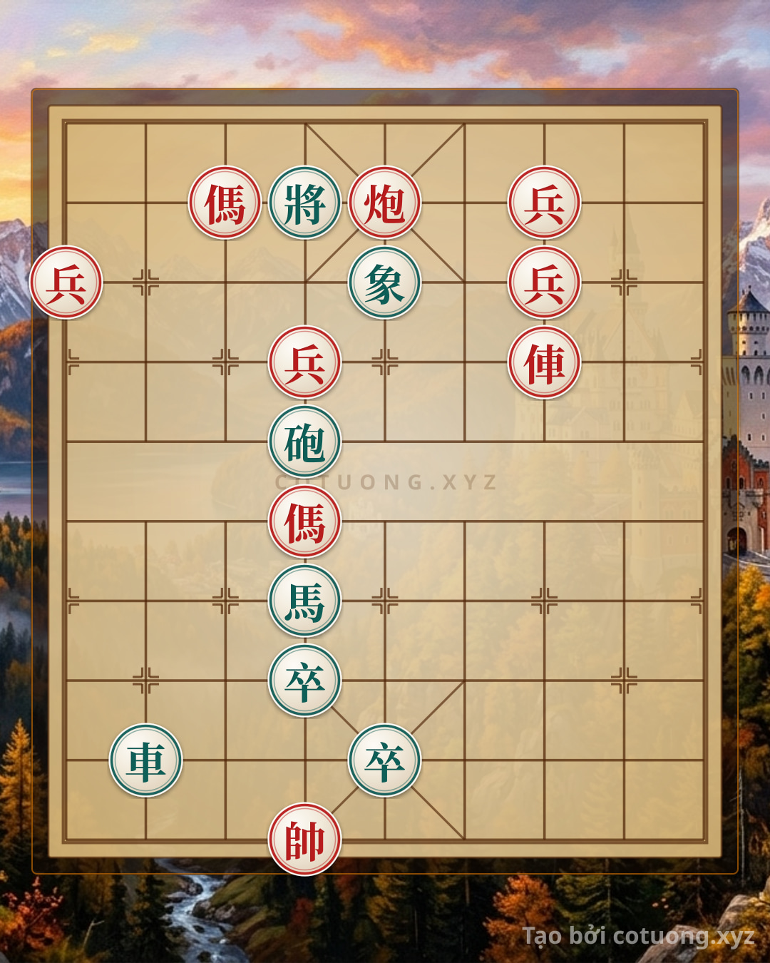 Challenge: Xiangqi: Strategy for the Black Chariot Lining Up on the 2nd Rank in the Double Horse Face-to-Face Formation - Can you solve it?