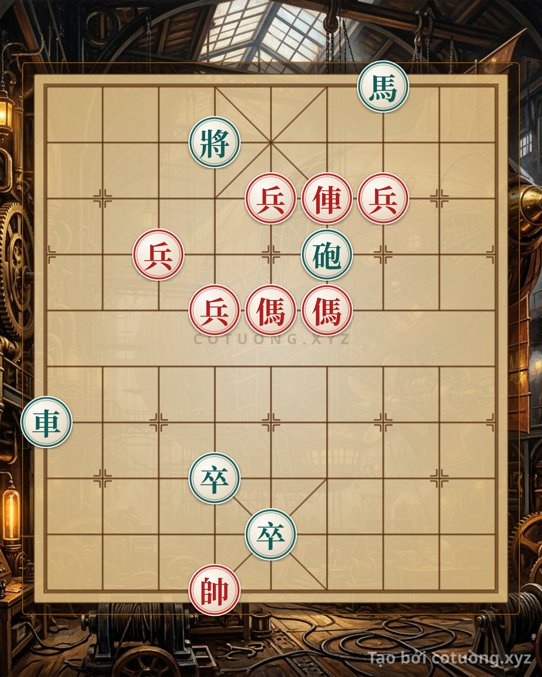 Challenge: Xiangqi: Black's Strategic Checkmate with Double Red Horses - Can you solve it?