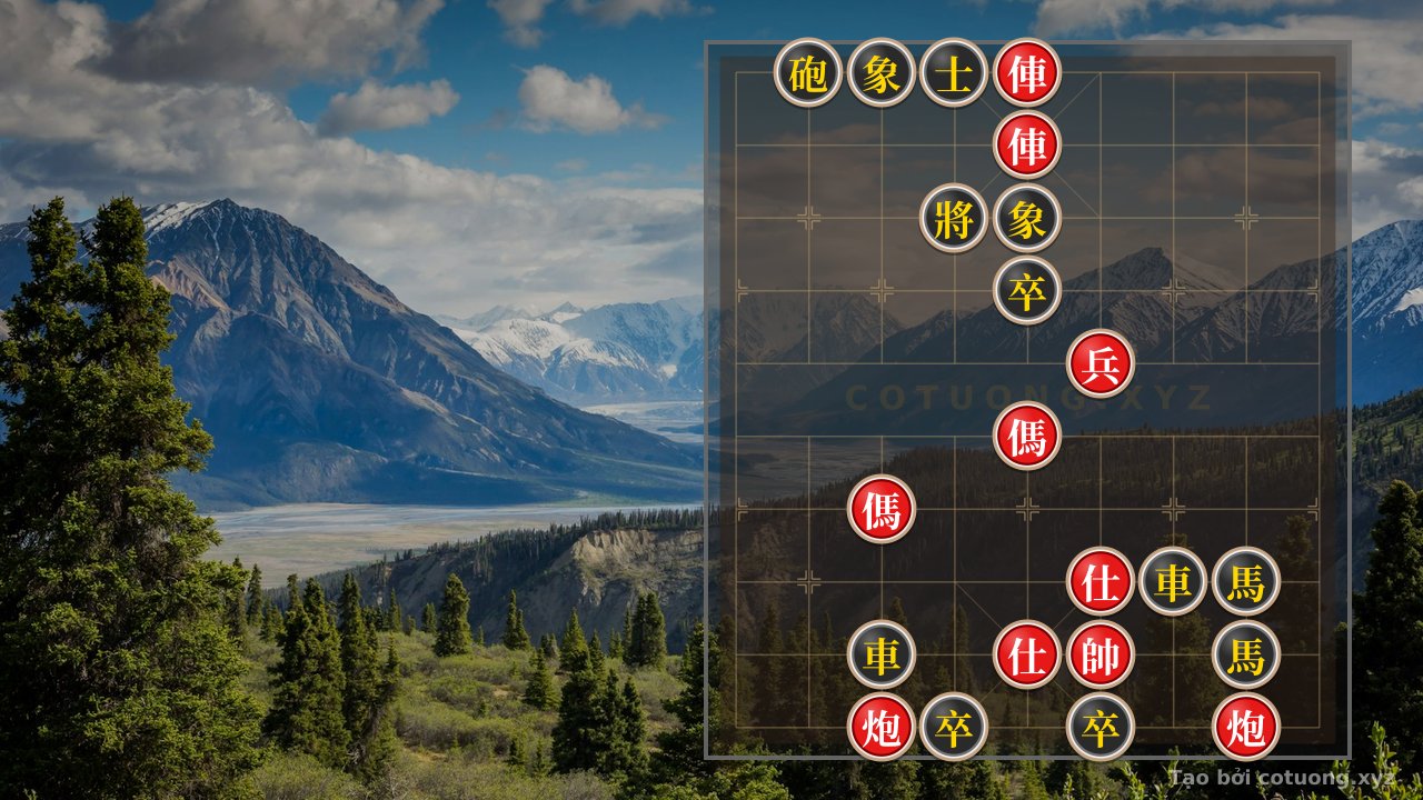 Thế cờ: Red General: Tactical Checkmate from Double Horse Interlock — Cờ Tướng Online