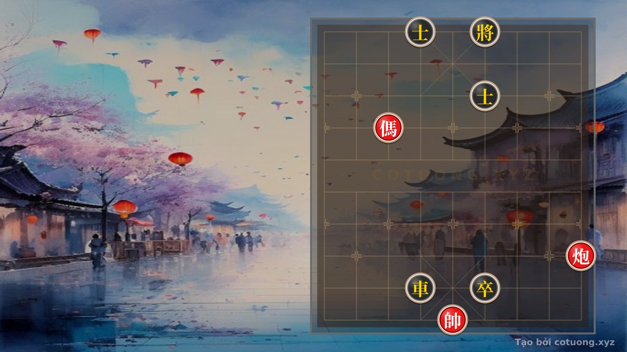Thế cờ: Red General: Tactical Traps with the Black Chariot — Cờ Tướng Online